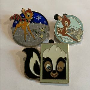 Lot of 4 Disney Bambi pins